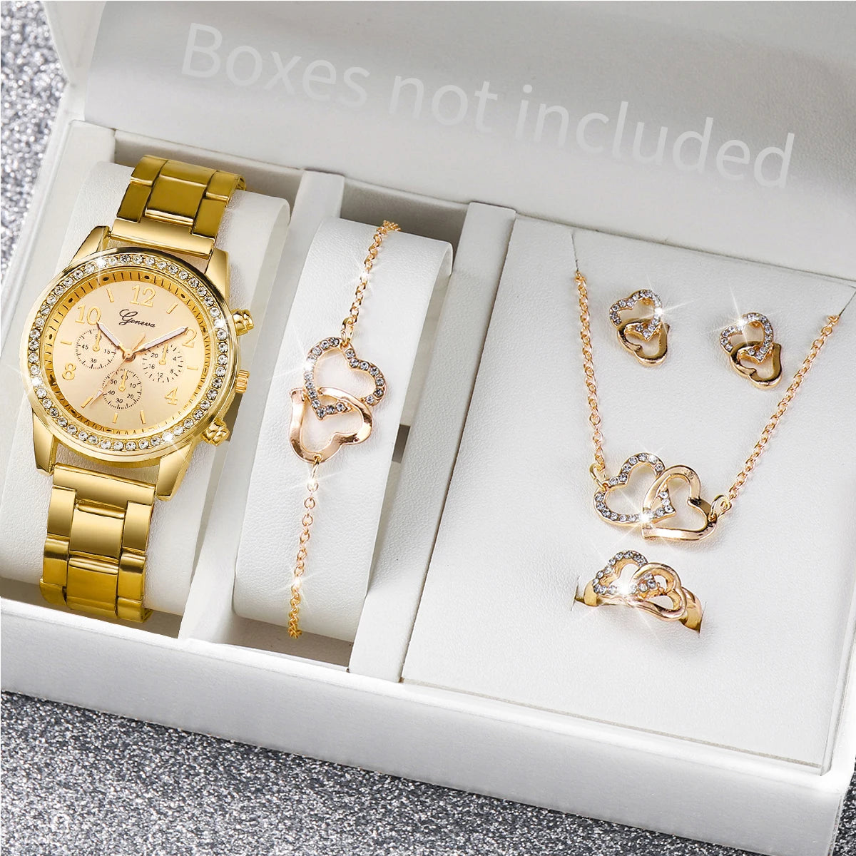 Women’s Jewelry Set with Quartz Watch