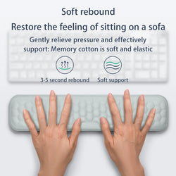 Ergonomic Keyboard & Mouse Wrist Rest – Memory Foam Support