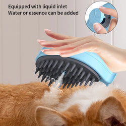 3-in-1 Pet Brush: Electric Cat and Dog Grooming Brush with Steam