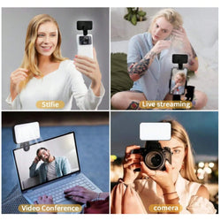 Mini Portable Selfie Light - 3 Modes, Adjustable Brightness, Rechargeable