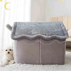 Indoor Warm Dog House Soft Pet Bed Tent House Dog Kennel Cat Bed