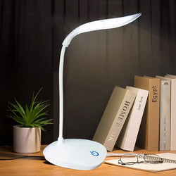 LED Reading Desk Lamp – Portable, USB, Touch Dimming, Eye Protection