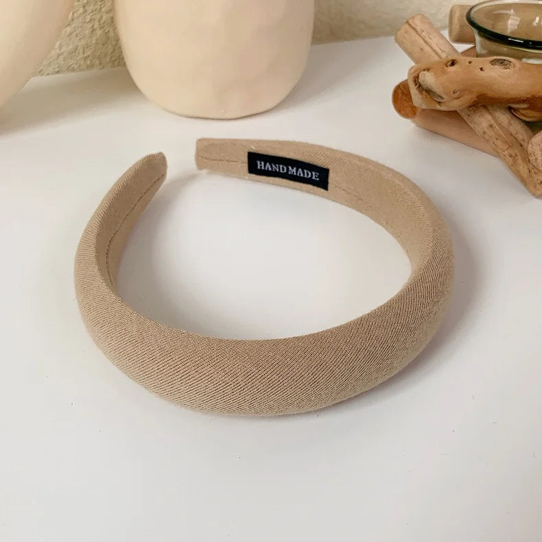 Thick Sponge Hairband for Women and Girls – Elegant Makeup Face Wash Hair Hoop