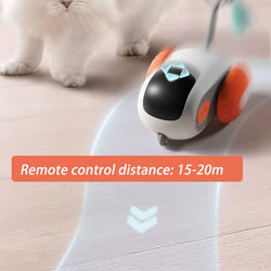 Smart Cat Toy Pet Interactive Remote Control Electric Car – Upgraded Version