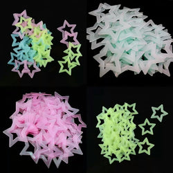 3D Hollow Star Glow-in-the-Dark Wall Stickers