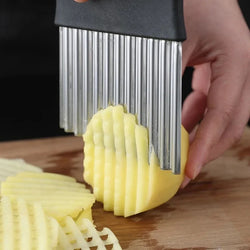 Multifunctional Stainless Steel Slicer – Crinkle-Cut, Wavy Cuts & Fry Maker