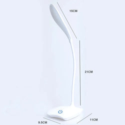 LED Reading Desk Lamp – Portable, USB, Touch Dimming, Eye Protection