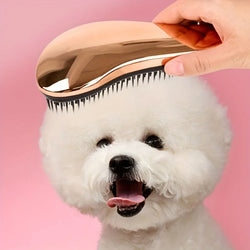 2-in-1 Dog Grooming Comb and Massage Brush for Bath Time