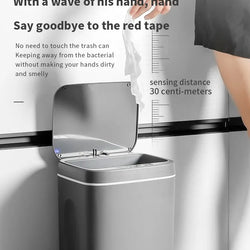 16L Automatic Sensor Trash Can – Touchless Smart Bin