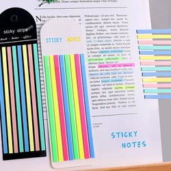 Fluorescent Transparent Sticky Index Tabs - 5 Colors