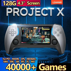 NEW Project X Portable Pocket Video Game Console 128GB Storage, 40000+ Games