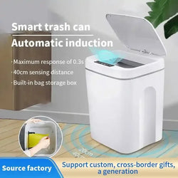 16L Automatic Sensor Trash Can – Touchless Smart Bin