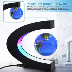 Magnetic Floating Globe – LED World Map Antigravity Lamp