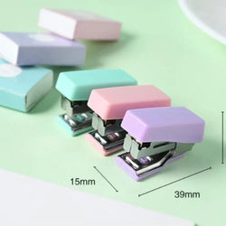 Mini Stapler Set – 500pcs Staples, Cute School & Office Stationery