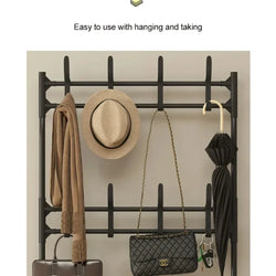 Clothes Hanger & Multi-Layer Shoe Rack Organizer