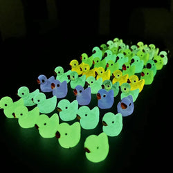 50-Piece Luminous Miniature Ducks – DIY Garden Decorations