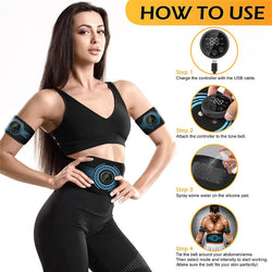 Abdominal Toning Belt EMS Muscle Stimulator