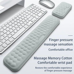 Ergonomic Keyboard & Mouse Wrist Rest – Memory Foam Support