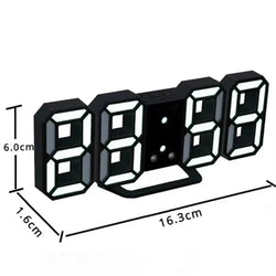 3D LED Digital Alarm Clock – Time, Date & Temperature Display