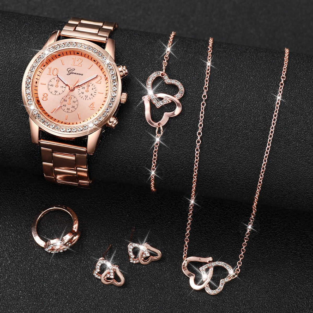 Women’s Jewelry Set with Quartz Watch