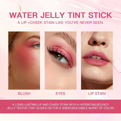 4 Colors Jelly Blush Stick – 3-in-1 Blush, Lip Balm & Eyeshadow