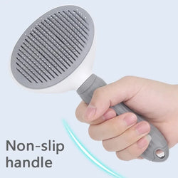 Self-Cleaning Pet Hair Removal Comb for Cats and Dogs