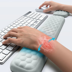 Ergonomic Keyboard & Mouse Wrist Rest – Memory Foam Support