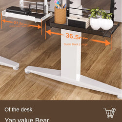 Under Desk Cable Management Tray – No Drill Steel Wire Organizer for Desk