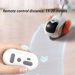 Smart Cat Toy Pet Interactive Remote Control Electric Car – Upgraded Version