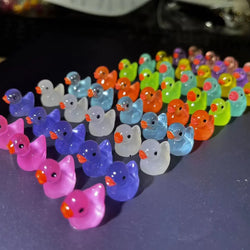 50-Piece Luminous Miniature Ducks – DIY Garden Decorations