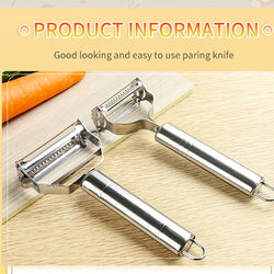 Multifunctional Stainless Steel Peeler – Peels, Slices, Shreds