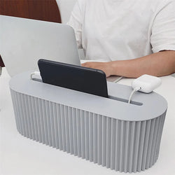 Nordic Plug Board Storage Box – Cable Organizer with Socket & Holder