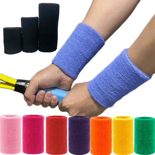 2 Pcs Sports Wristbands Sweatbands for Tennis, Basketball, Volleyball & Fitness