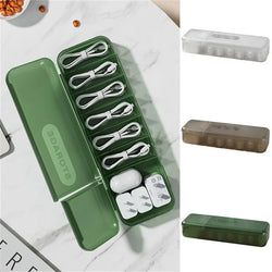 Nordic Plug Board Storage Box – Cable Organizer with Socket & Holder