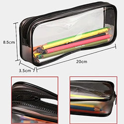 Transparent Pencil Case – Large Capacity Waterproof Pen & Cosmetic Bag