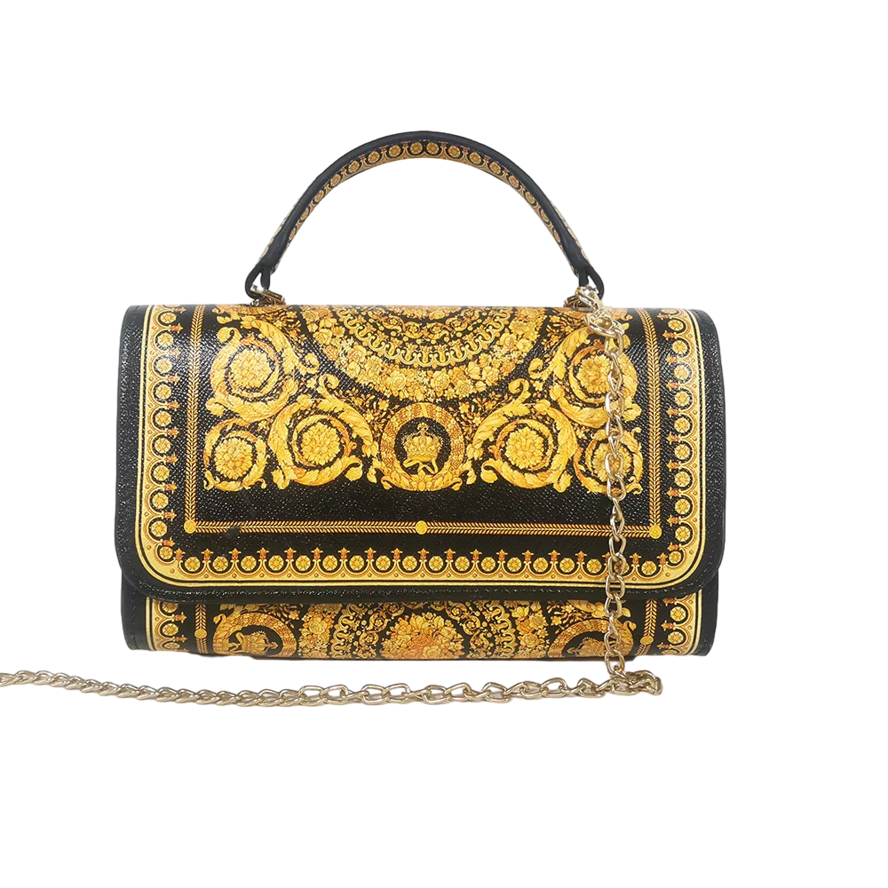 Handbag Party Bag – The Ultimate Messenger Bag with Bold Leopard Print and Chic Chain Detail