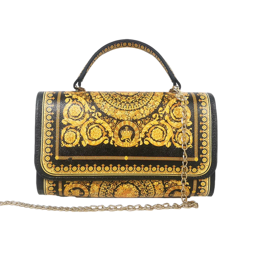 Handbag Party Bag – The Ultimate Messenger Bag with Bold Leopard Print and Chic Chain Detail