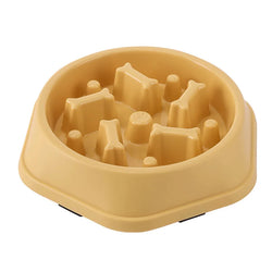 Pet Cat Dog Slow Food Bowl – Anti-Choking, Thickened and Non-Slip Feeding Bowl