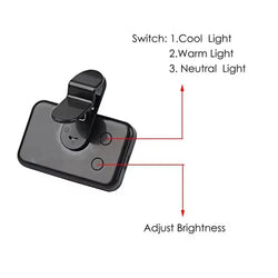 Mini Portable Selfie Light - 3 Modes, Adjustable Brightness, Rechargeable