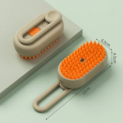 3-in-1 Pet Brush: Electric Cat and Dog Grooming Brush with Steam