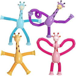 Kids Suction Cup Toy – Telescopic Giraffe Fidget for Stress Relief & Focus