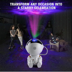 Star Projector Night Light – Astronaut Galaxy Nebula Ceiling Display