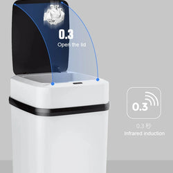 13L Smart Touch Trash Can – Induction Waste Bin