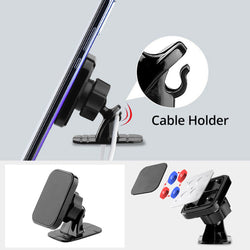 Magnetic Car Phone Holder – 360° Rotation, Air Vent Mount