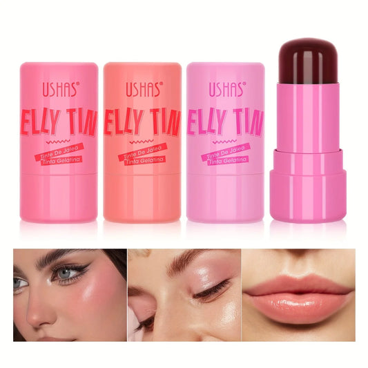 4 Colors Jelly Blush Stick – 3-in-1 Blush, Lip Balm & Eyeshadow