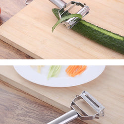 Multifunctional Stainless Steel Peeler – Peels, Slices, Shreds