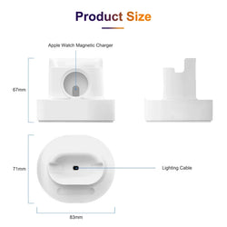 3-in-1 Phone, Watch, and Earphone Silicone Charging Stand Holder