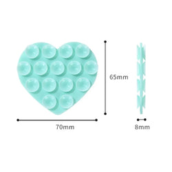 Heart-Shape Silicone Suction Cup Mobile Phone Bracket