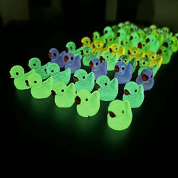 50-Piece Luminous Miniature Ducks – DIY Garden Decorations