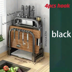 Stainless Steel Knife Holder Rack – Storage for Knives & Cutting Board